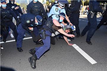 AUSTRALIA ANTI LOCKDOWN PROTEST SYDNEY