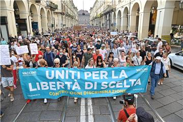 ITALY CORONAVIRUS PANDEMIC GREEN PASS PROTEST