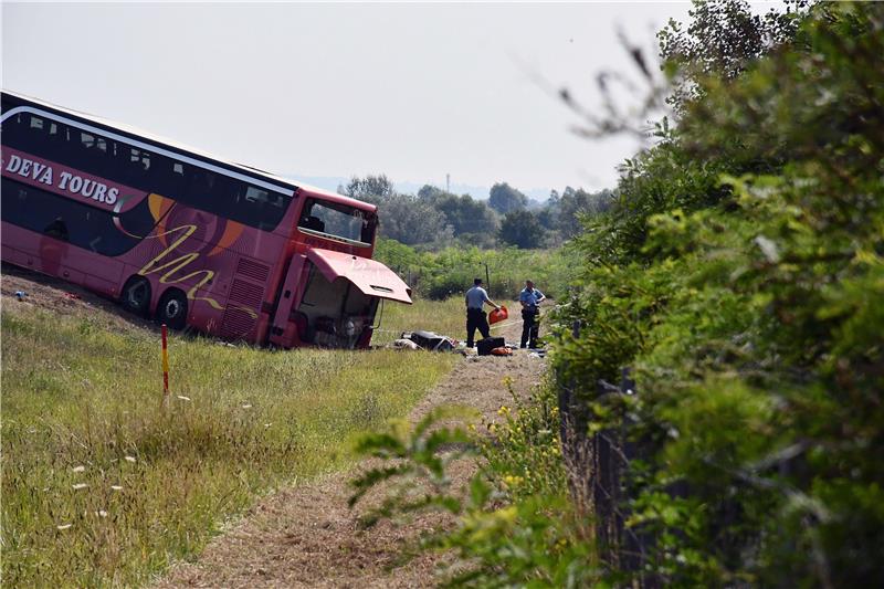 Bus driver arrested after ten killed in crash