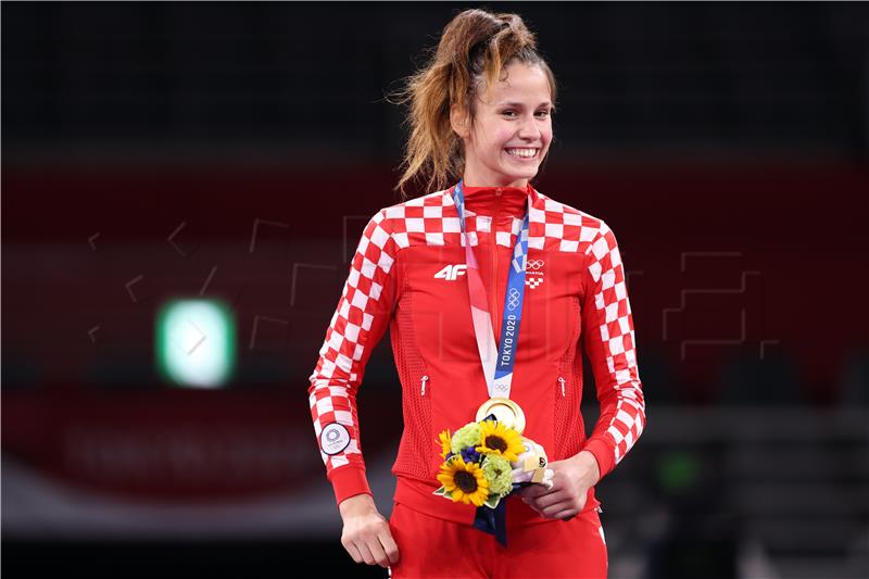 TOKIO2020: Matea Jelić olimpijska pobjednica - dodjela medalja