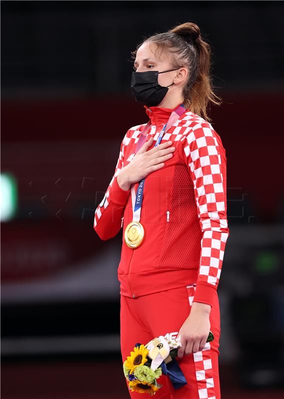 TOKIO2020: Matea Jelić olimpijska pobjednica - dodjela medalja