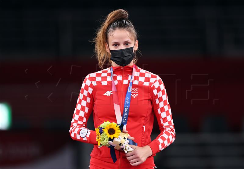 TOKIO2020: Matea Jelić olimpijska pobjednica - dodjela medalja