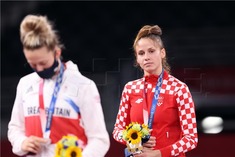 TOKIO2020: Matea Jelić olimpijska pobjednica - dodjela medalja