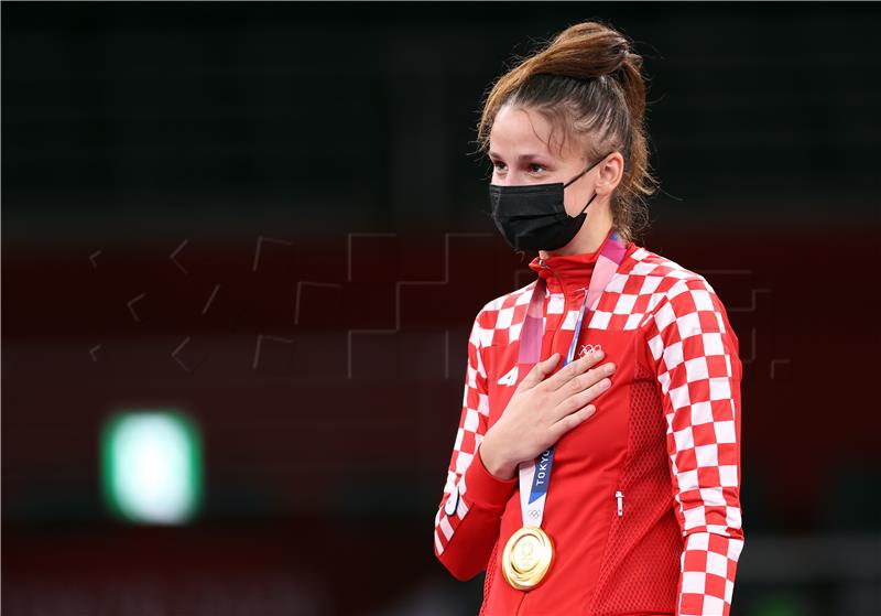 TOKIO2020: Matea Jelić olimpijska pobjednica - dodjela medalja