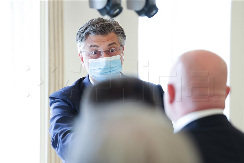 Plenković primio predstavnike Hrvatskog generalskog zbora