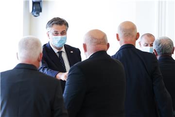 Plenković primio predstavnike Hrvatskog generalskog zbora