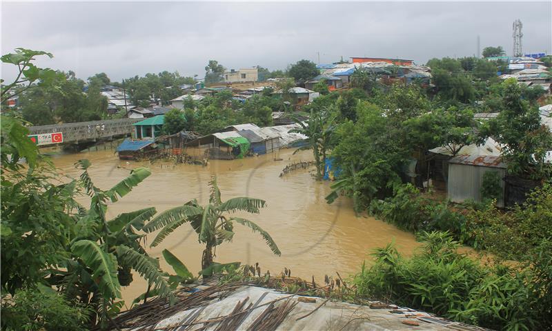 BANGLADESH FLOODS REFUGEES ROHINGYA CAMP