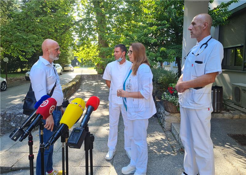 Tiskovna konferencija nakon požara u novomarofskoj bolnici