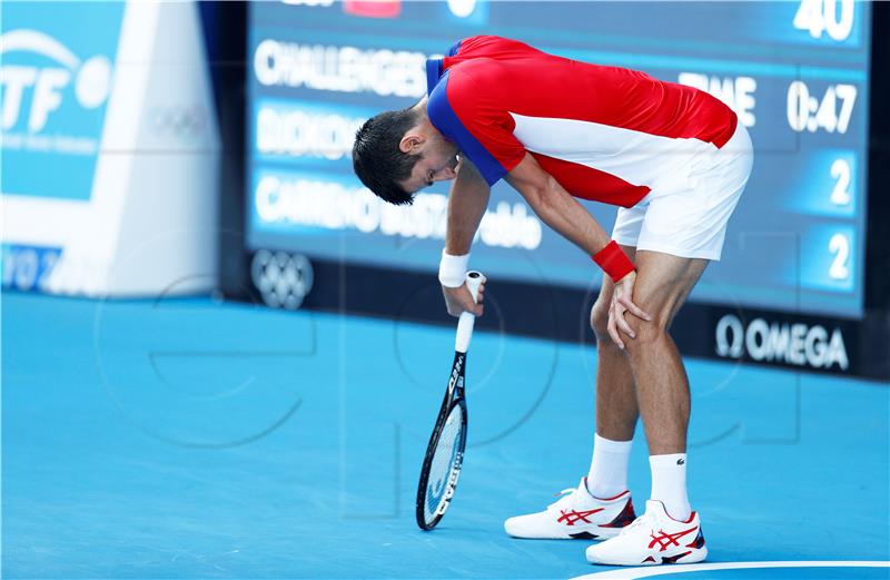 OI - Tenis: Đoković odustao zbog ozljede lijevog ramena