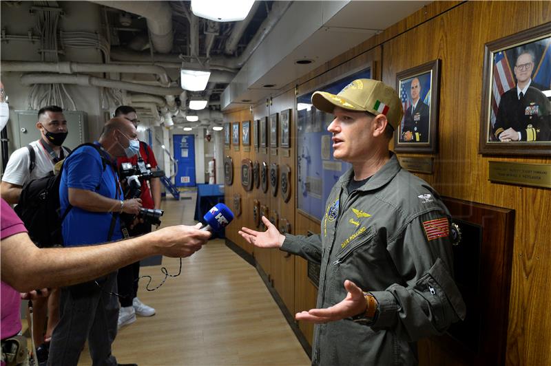 US Sixth Fleet command ship visits Split