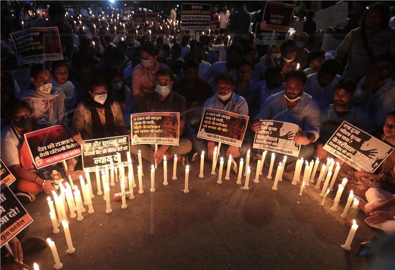 INDIA CRIME RAPE CANDLE LIGHT VIGIL