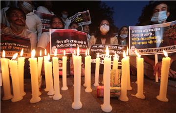 INDIA CRIME RAPE CANDLE LIGHT VIGIL