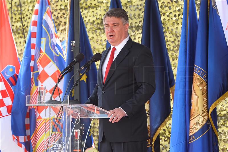 Milanović: Često želim da hrvatska država ima stegu koju je vojska imala u Oluji