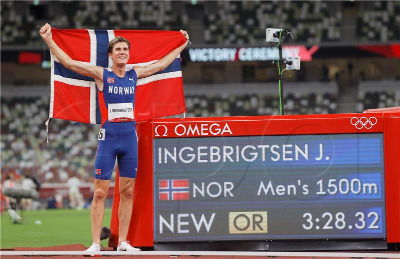 OI: Ingebrigtsen s europskim rekordom zlatni na 1500m