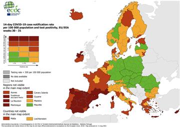 Hrvatska obala ostala narančasta na karti ECDC-a, Zagreb postao narančast