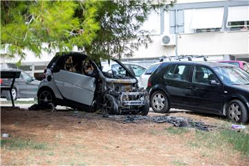 Split: Požar na osobnom automobilu