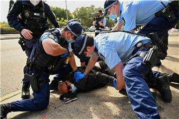 AUSTRALIA CORONAVIRUS SYDNEY LOCKDOWN PROTEST