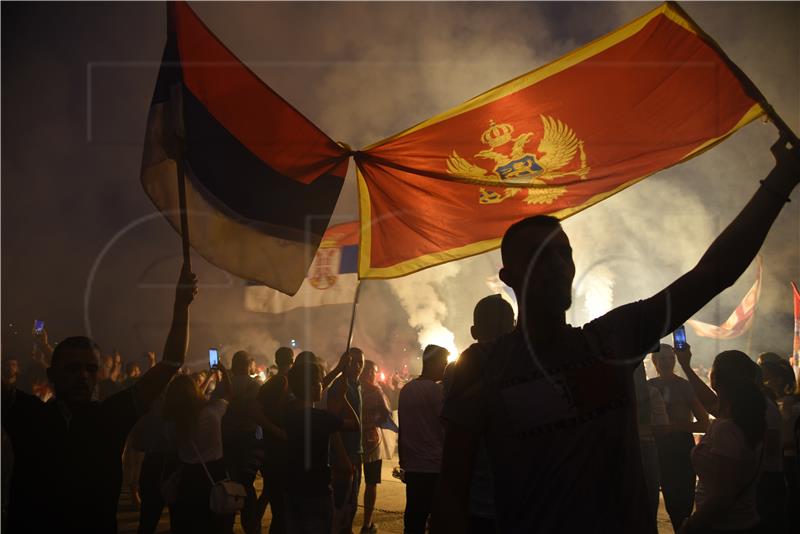 Protest rallies in Cetinje against enthronement of Serb Orthodox Church leader