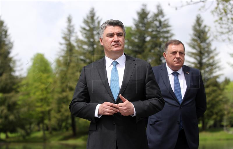 Dodik calls on Milanović to act as mediator in BiH with Vučić, Erdogan