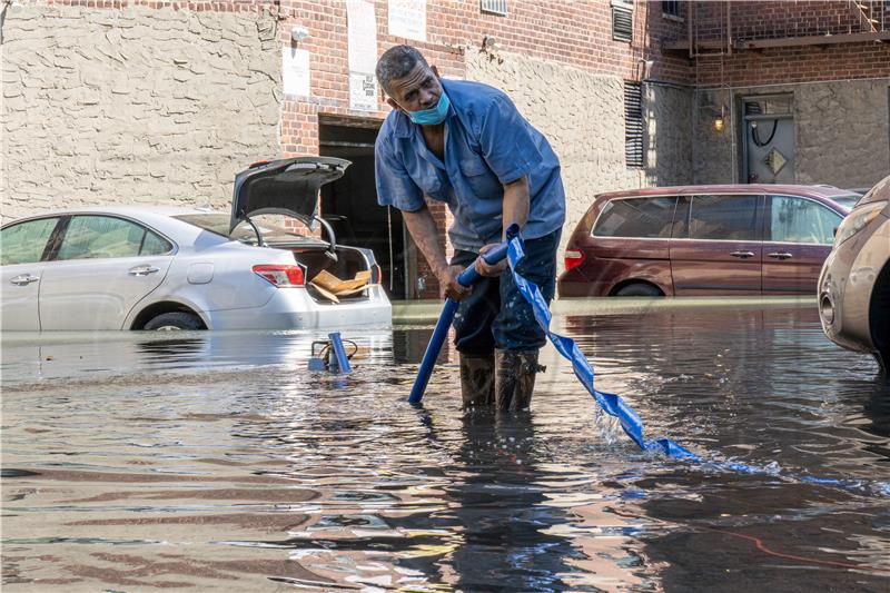 USA NEW YORK FLOODING AFTERMATH