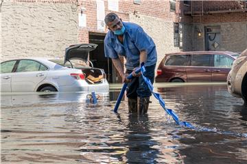 USA NEW YORK FLOODING AFTERMATH