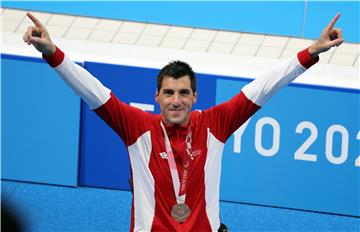 Croatia's swimmer Sinovčić wins bronze in men's 100m backstroke at Paralympics