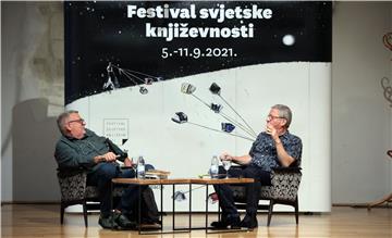 Dragan Velikić na tribini Razotkrivanje 9. Festivala svjetske književnosti