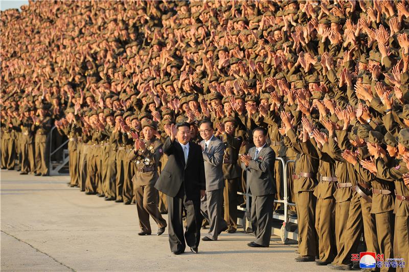 NORTH KOREA 73RD FOUNDING ANNIVERSARY