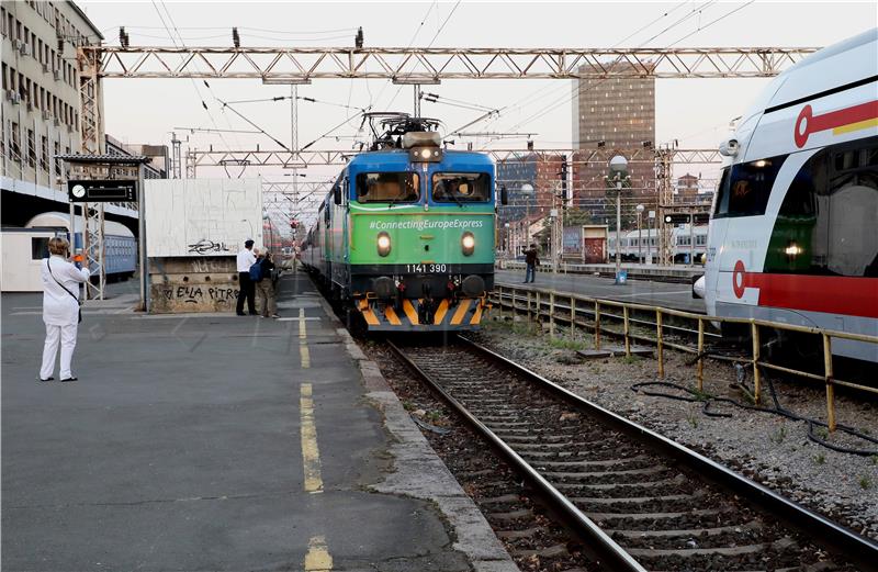 Doček vlaka Connecting Europe Express