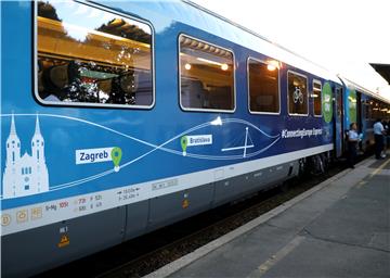 Doček vlaka Connecting Europe Express