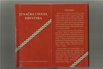 Knjiga “Junačka i sveta Hrvatska” najbolja na temu Domovinskog rata