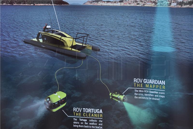 Autonomous robotic system for underwater waste collection tested off Dubrovnik