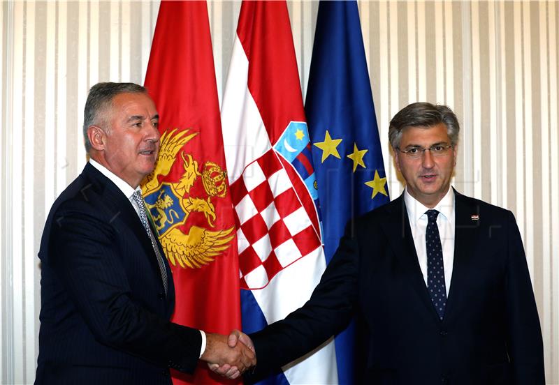 Croatia supports Montenegro's sovereignty, European journey