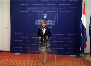 Konferencija za medije zastupnice Karoline Vidović Krišto