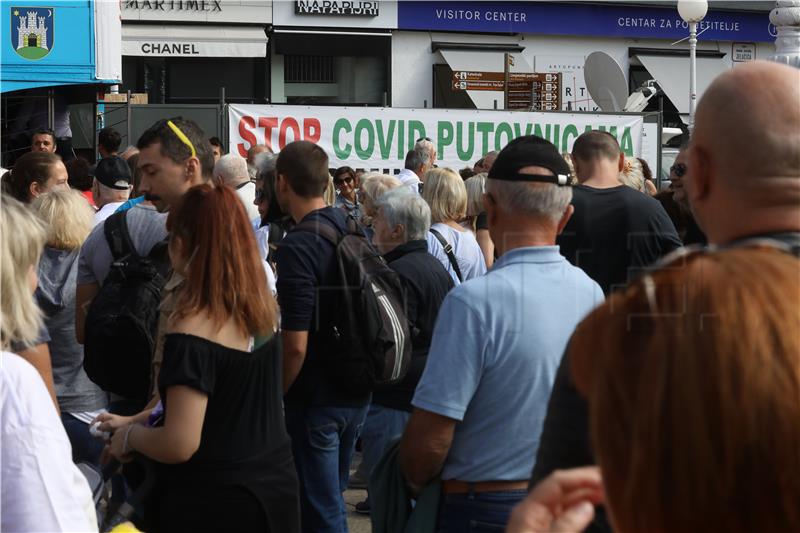 Javno okupljanje na središnjem zagrebačkom trgu pod nazivom "Festival slobode 2.0"