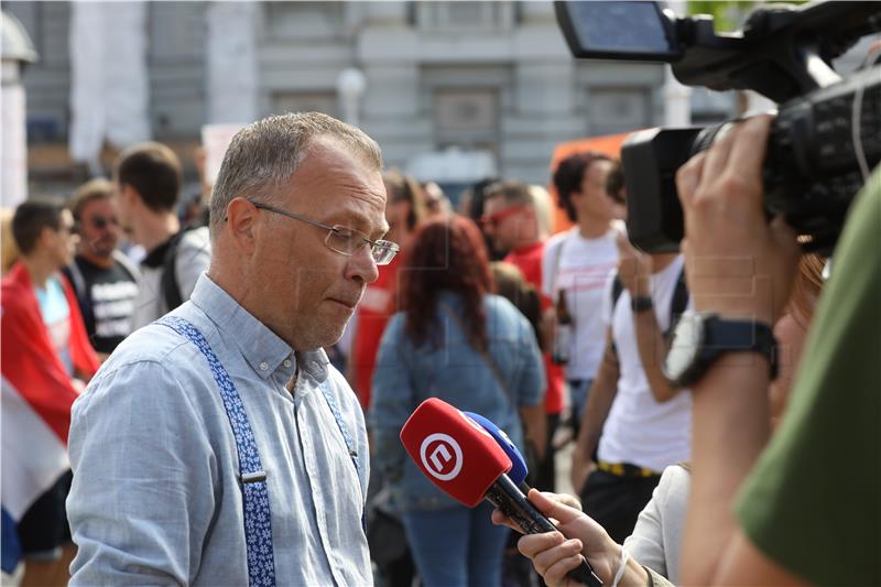 Javno okupljanje na središnjem zagrebačkom trgu pod nazivom "Festival slobode 2.0"