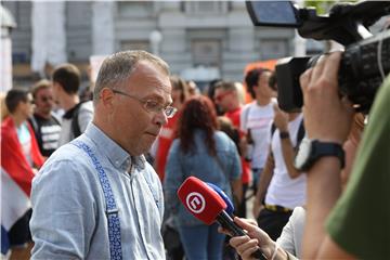 Javno okupljanje na središnjem zagrebačkom trgu pod nazivom "Festival slobode 2.0"