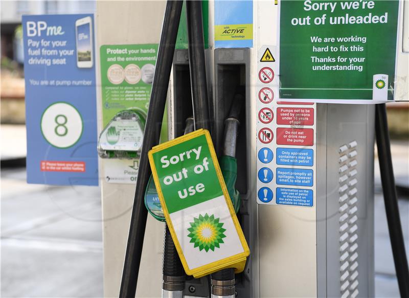 BRITAIN PETROL STATION SHORTAGES