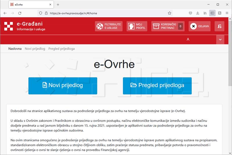 Ovršni postupci unaprijeđeni informacijskim sustavom e-Ovrhe