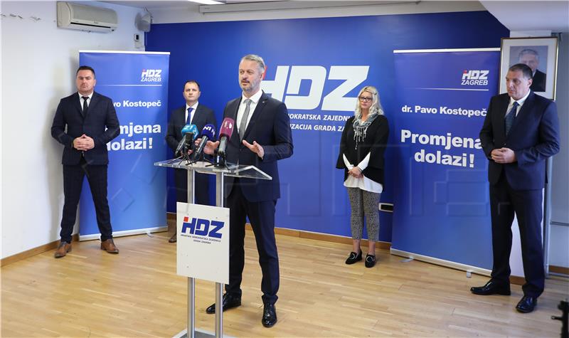 Gradski HDZ, konferencija za medije Pave Kostopeča