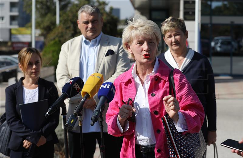 Konferencija za medije Nezavisnog sindikata zaposlenih u srednjim školama Hrvatske