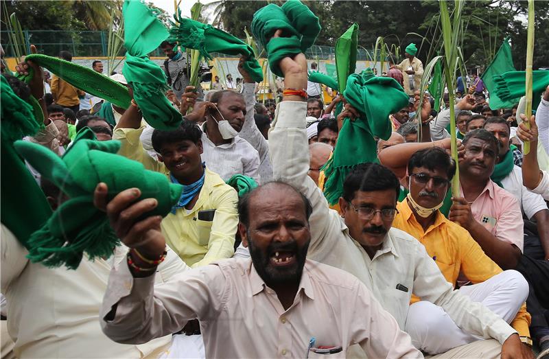 INDIA AGRICULTURE PROTEST