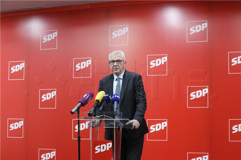 Konferencija za medije potpredsjednika SDP-a Ranka Ostojića