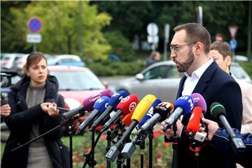 Tiskovna konferencija gradonačelnika Zagreba Tomislava Tomaševića