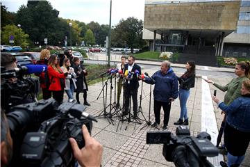 Tiskovna konferencija gradonačelnika Zagreba Tomislava Tomaševića