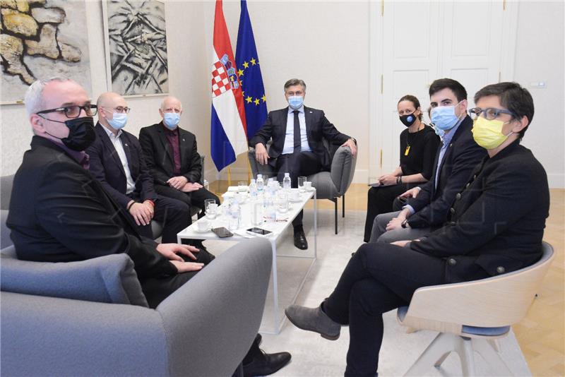 PM meets with representatives of European and Croatian journalist organisations