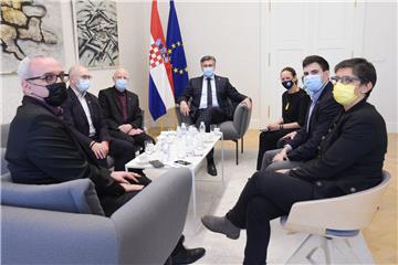 PM meets with representatives of European and Croatian journalist organisations