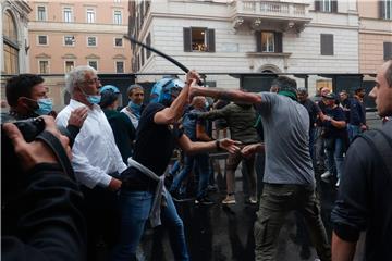 ITALY PROTEST GREEN PASS