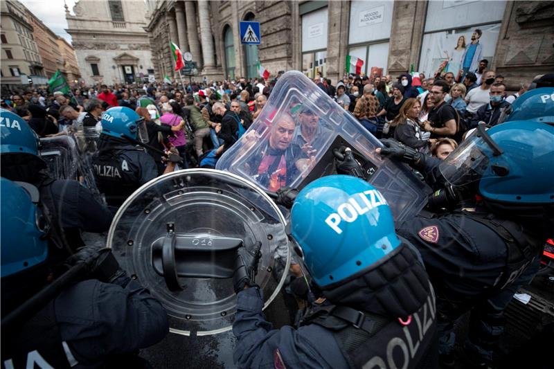 ITALY PROTEST GREEN PASS