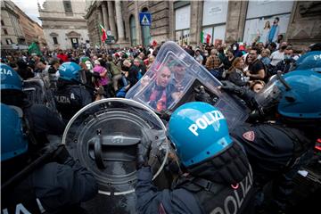 ITALY PROTEST GREEN PASS